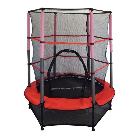 Capetan® Kiddy Jump 140cm trambulin védőhálóval és alsó biztonsági védőszoknyával,