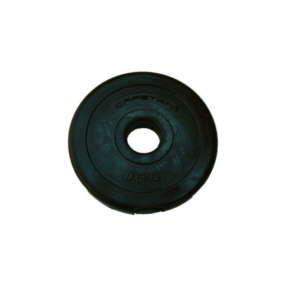 Capetan® 0,5Kg Vinyl tárcsasúly - 0,5kg cementes súlytárcsa (1db), méret:14x2,5cm