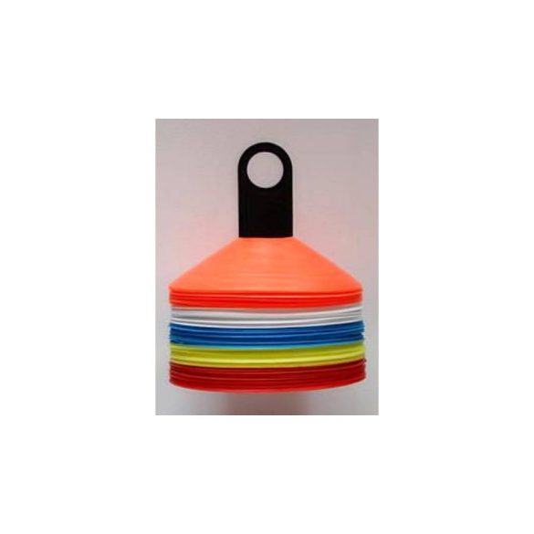 Capetan® 50db-os jelzőbója szett, tartóoszloppal 5 színű bójával - tányérbója