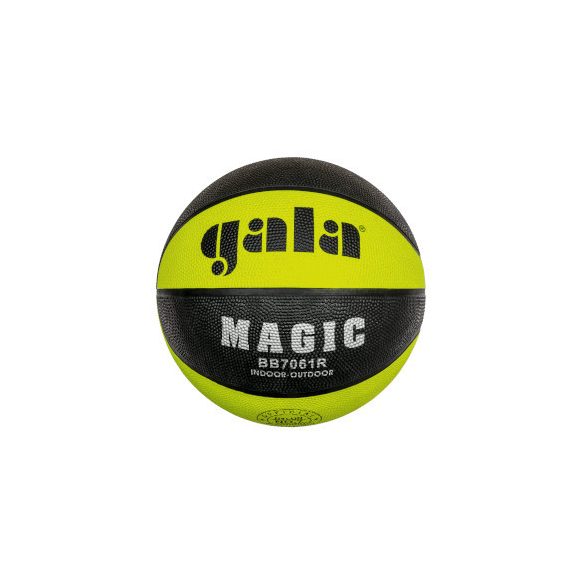 Gala Magic No. 7 kosárlabda neon zöld/fekete panel