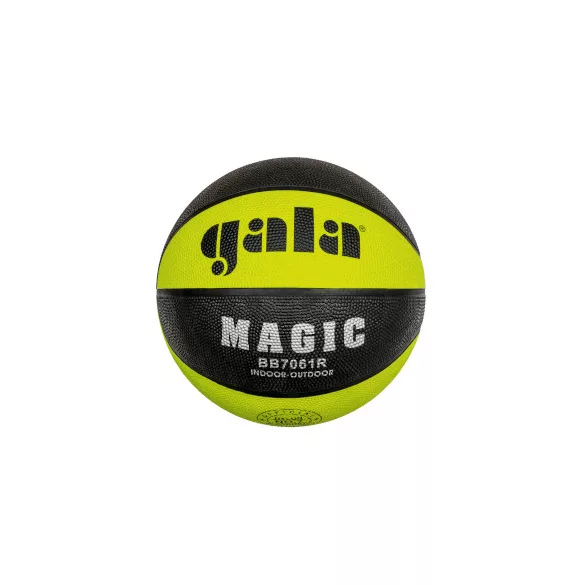 Gala Magic No. 7 kosárlabda neon zöld/fekete panel