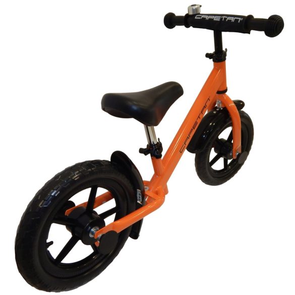 Capetan® Energy Plus Narancs színű 12" kerekű futóbicikli sárhányóval és