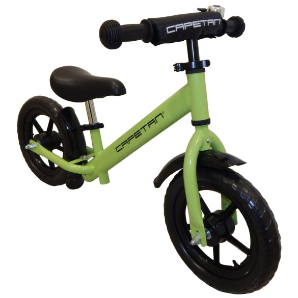 Capetan® Energy Plus Zöld színű 12" kerekű futóbicikli sárhányóval és