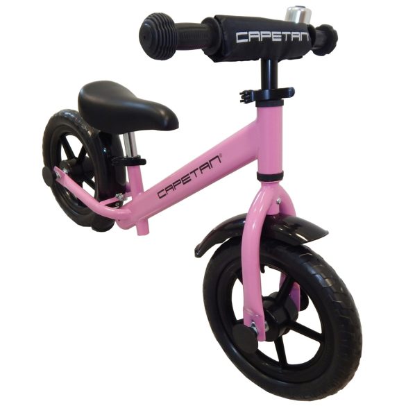 Capetan® Energy Plus Pink színű 12" kerekű futóbicikli sárhányóval és