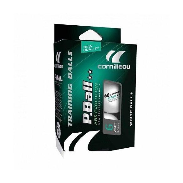 Cornilleau P.BAll** White 6db pingpong labda (Fehér)