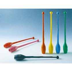 RSG tornabuzogány pár sárga, műanyag, Ritmikus gimnasztika 155 gr. 45cm