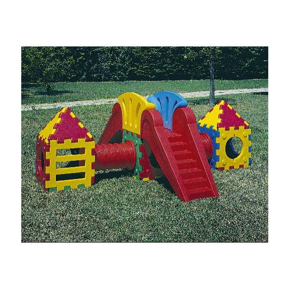 Cubic I 2000 játszórendszer, mászóvár csúszdával