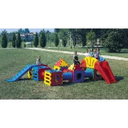 Cubic M 2000 dupla csúszdás alagutas mászóvár Cubic M 2000 dupla csúszdás alagutas mászóvár