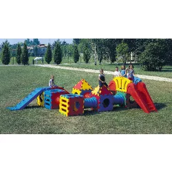 Cubic M 2000 dupla csúszdás alagutas mászóvár