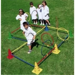   Tactic Sport Multisaltarello pszichomotorikus mozgáspark, 50 cm-es bójákkal