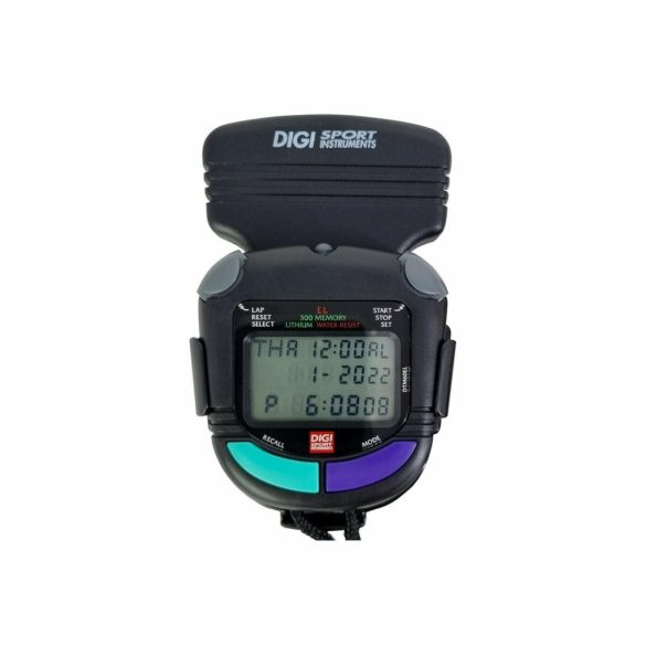Digi 60 EL 300 Memóriás óra háttér világítással, csíptetővel és