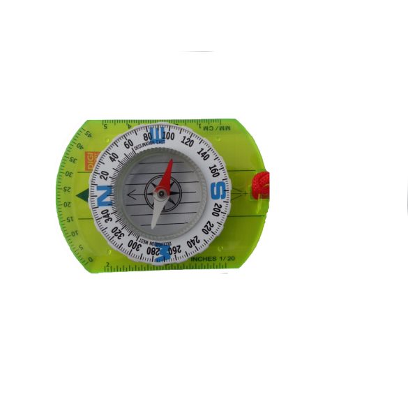 Tájfutó laptájoló készlet 13 db-os neonsárga szett , hord kofferrel