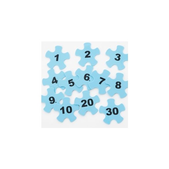 Zselés gumi lépegető kőhöz szám betét szett/12 db - Gonge