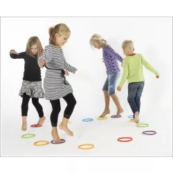 Activity rings készségfejlesztő karika 6 darabos készlet, rugalmas karika 16