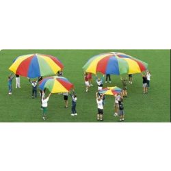 Ejtőernyő 1,75 m, - Gonge - kooperációs játékokhoz 8 kapaszkodófüllel