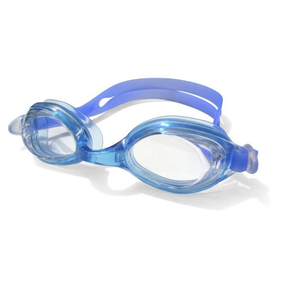 Gyermek úszószemüveg GH, kék szilikon pántos átlátszó lencsével