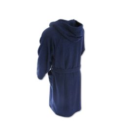 Vízilabdás férfi köntös frottier pamut, L méret, sötétkék, kapucnis
