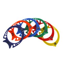 Számozott merülő búvárgyűrű szett, halacska formájú, 6 db-os vízalatti karika