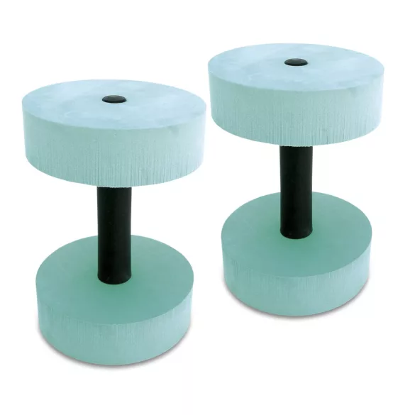Aquafitness súlyzó pár kerek fejjel 15x6 cm fej átmérő, vízi