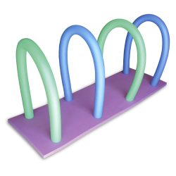   Úszószőnyeg 150x50x4,5cm alagút 4 db vízinudlival, zöld,sárga, kék színből választható