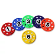 Merülő búvár korongok 10 cm átmérővel 6 db-os számozott szett,