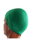 Úszósapka polieszter, zöld, elasztikus textil