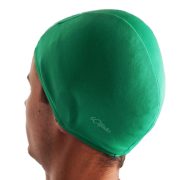 Úszósapka polieszter, zöld, elasztikus textil
