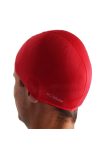 Úszósapka polieszter, piros, elasztikus textil