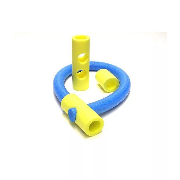 Vízinudli csatoló összekötő cső 32cm, oldalsó 2-2 luk, 6 kimenet