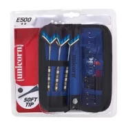 Unicorn E500 18 gr. súlyú kétcsillagos dartsnyíl szett nikkel bevonatos