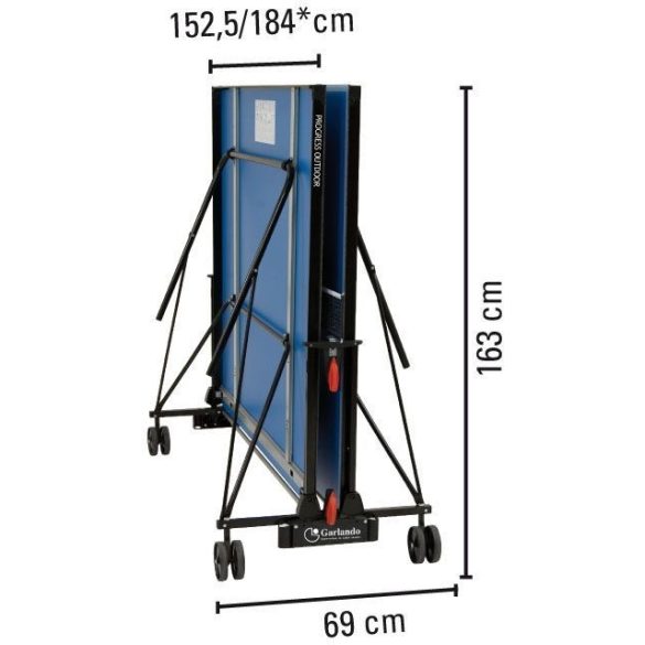 Garlando Progress Outdoor kültéri pingpong asztal - asztalitenisz asztal KÉK