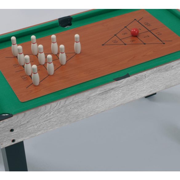 Garlando Multi-12 Többfunkciós Játékasztal szürke tölgy színben