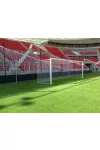 FIFA,UEFA szabvány profilos Labdarúgókapu, hüvelyes versenykapu pár szabadon függő hálóhoz