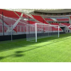   FIFA,UEFA szabvány profilos Labdarúgókapu, hüvelyes versenykapu pár szabadon függő hálóhoz