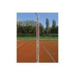 Alumínium röplabda hálótartó oszlop pár kerek 83x83mm, verseny kivitel DVV1