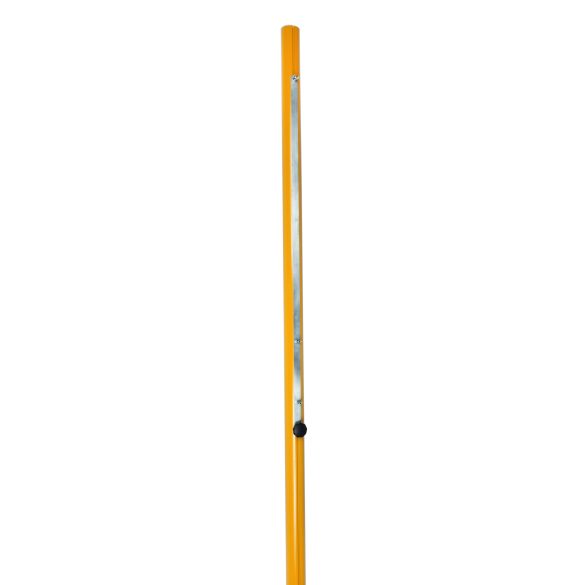 Strandröplabda hálótartó oszlop pár kerek profil 83x83mm , sárga porszórt