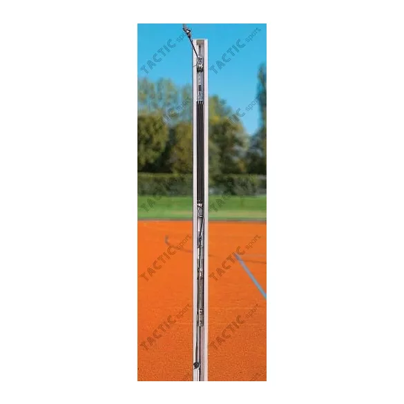 Röplabda hálótartó oszlopok profi, 80x80mm aluminium TÜV