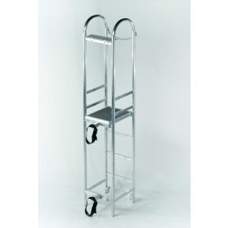   Bírói állvány röplabdához 250x50x50cm, alumínium gördíthető, állítható platform szinttel