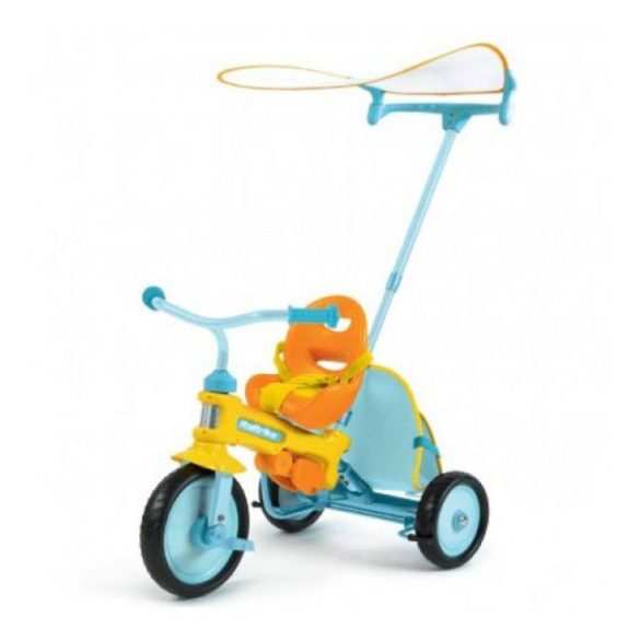 Azzurro valódi szülőkormányos tricikli (bicikli) napernyővel KIFUTÓ TERMÉK