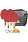 Pingpong ütő szett Joola orkán tároló tokkal, 4 db Spirit