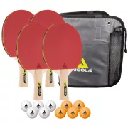 Pingpong ütő szett Joola orkán tároló tokkal, 4 db Spirit Pingpong ütő szett Joola orkán tároló tokkal, 4 db Spirit