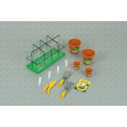 Üvegház szett kiegészítőkkel, kis-kertész sorozat