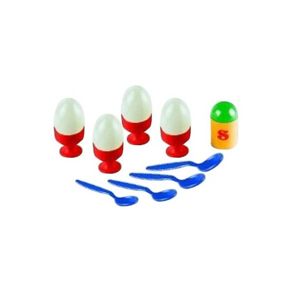 Reggeliző szett műanyag lágytojásokkal, Klein Toys,N