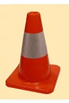 Közlekedési bója ruganyos anyagból fényvisszaverő csíkkal 30 cm