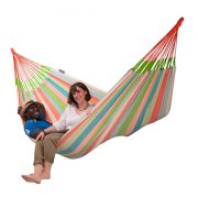 La Siesta Domingo Coral columbiai extra méretű családi függőágy élénk
