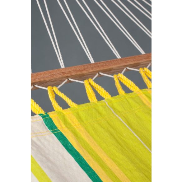 La Siesta Islena eredeti columbiai rudas függőágy, lime zöld tónus