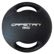 Capetan® 8Kg Professional Line Dual Grip kétfogantyús gumi medicinlabda (vízen Capetan® 8Kg Professional Line Dual Grip kétfogantyús gumi medicinlabda (vízen