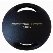 Capetan® 9Kg Professional Line Dual Grip kétfogantyús gumi medicinlabda (vízen Capetan® 9Kg Professional Line Dual Grip kétfogantyús gumi medicinlabda (vízen