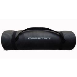   Capetan® Professional Line NBR fitnesz szőnyeg 179x59x0,8cm méretben, Fekete színben