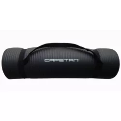   Capetan® Professional Line NBR fitnesz szőnyeg 179x59x0,8cm méretben, Fekete színben